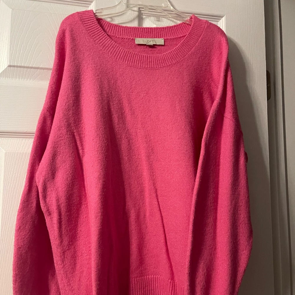 LOFT pink sweater